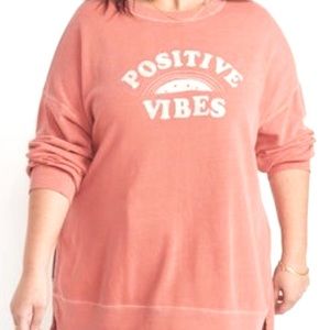 Oversized Good Vibes sweatshirt